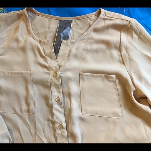 Moon collection chiffon blouse hi low beautiful L - Picture 2 of 3